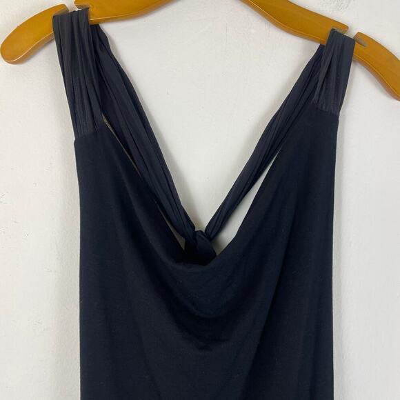 Pinko Women’s Black Midi Dress Bodycon Scoop Back Studded size 8 - Picture 2 of 8